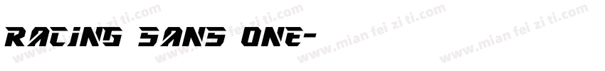 Racing Sans 0ne字体转换